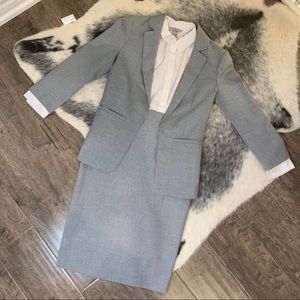 LE CHÂTEAU | Crosshatch Viscose Blend Pencil Skirt